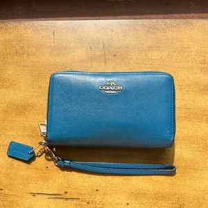 Blue Coach Wallet